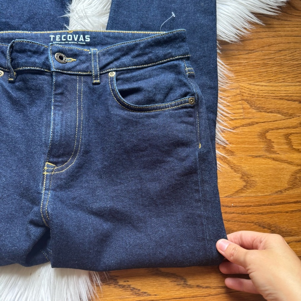 Tecovas Mid Rise Stovepipe Dark Wash Jeans - Picture 5 of 16